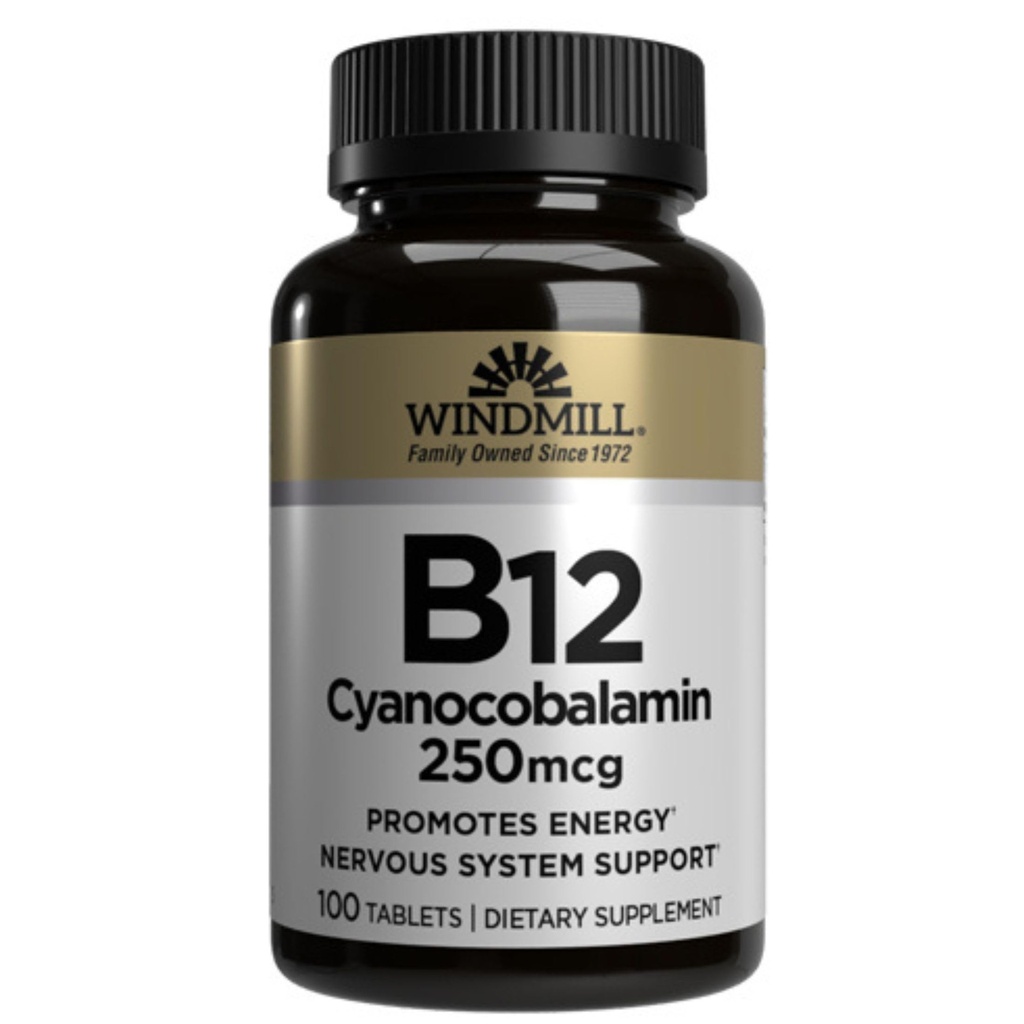 Vitamin B-12 TABS 250 MCG WMELL Ukuran: 100