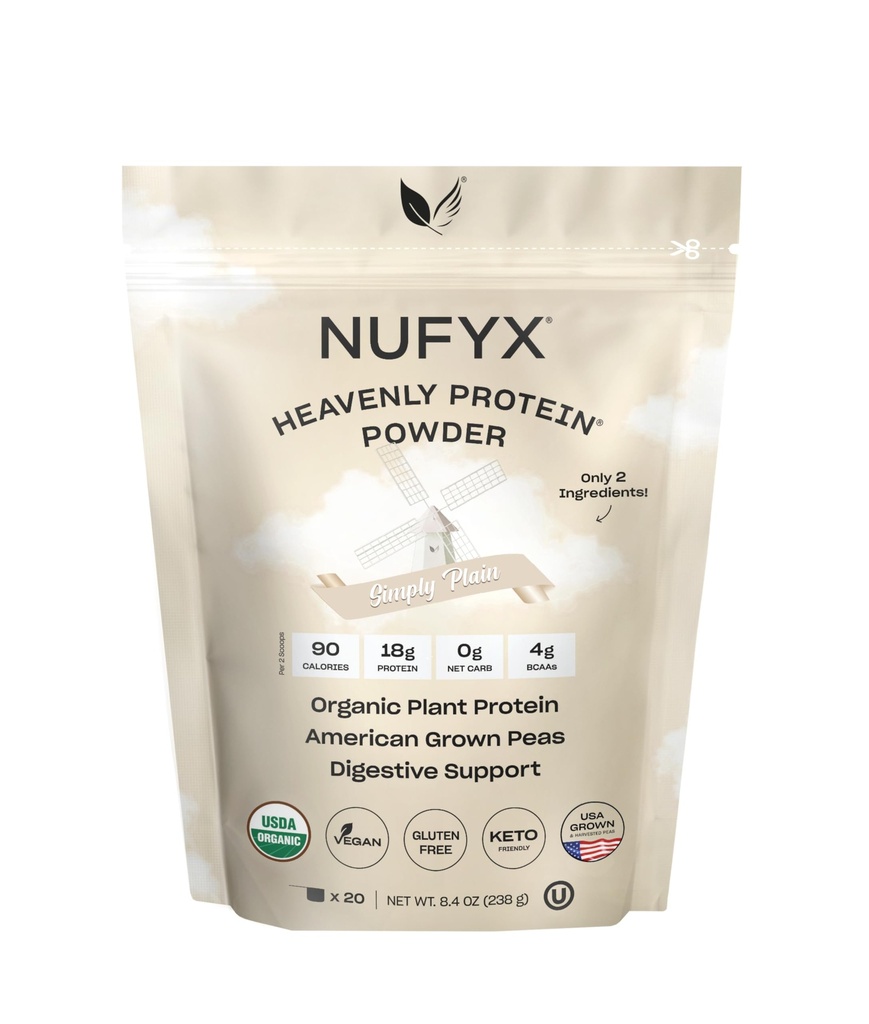 NUFYX Heavenly Protein Powder (Cukup Plain, 20 Scoops)