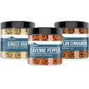 Elements Earthborn Cayenne Pepper, Ceylon Cinnamon & Ginger Root Bundle (200 Capsules Setiap), Pure & Undiluted, No Addonves