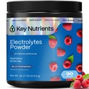 KEY NUTRIENTS Multivitamin Electrolytes Powder No Sugar - Sweet Blue Raspberry Electrolite Powder - Endurance & Energy Suplemen - Powder Hidration - Tidak Ada Kalori- 90 Servings - Dibuat di USA