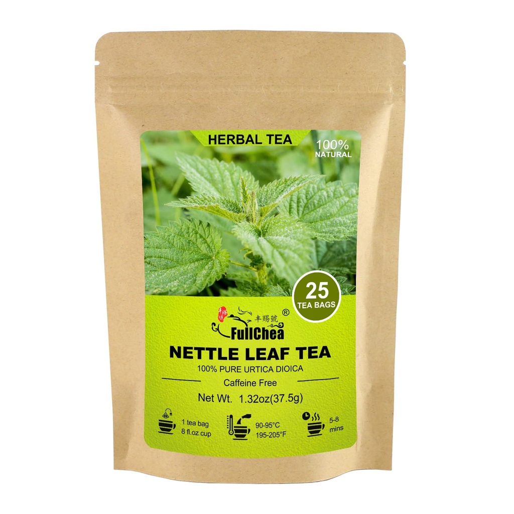 FullChea-Nettle Leaf Tea Bags, 25 Teabags, 1.5g / bag