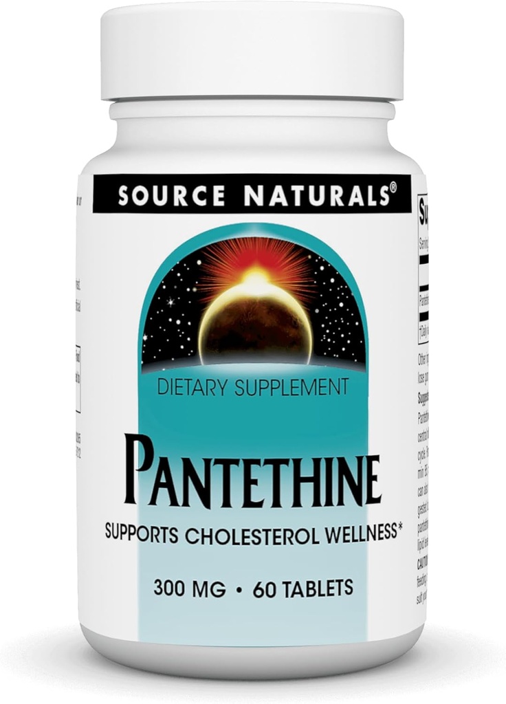 Source Pantethy, Support Cholesterl Wellness *, 300 mg, 60 tablet
