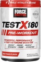 ForCE FacTOR Test X180 Pre-Workout Powder & Energy Suplement, Boost Focus & Endurance, Build Muscle & Power, Nitric Oxide Suplemen dengan Ashwagandaha & -Citrulline, Frulline, 30 Serbu
