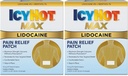 Icy Hot Max Strength Lidocaine Pain Relief Patch (5 Count) Poffiats for Fast, Targeted Relief (Pack of 2)