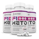 (3 Paket) F1 Keto Pil 1275MG Baru & Improved Formula Berisi Cider Apple Vinegar Extra Virgin Powder Minyak Daun Teh Hijau 180 Kapsul