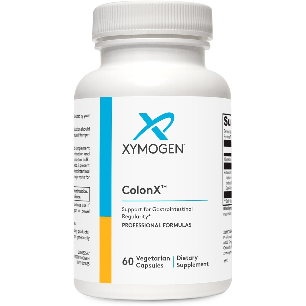 XYMOGEN ColonX - Menyediakan Motilitas GI, Stool Bulk, Ditraffic, Assimilation, dan Eliminasi - Suplemen Triphala dengan Magnesium Citrate, Cape Aloe (60 Capsules)