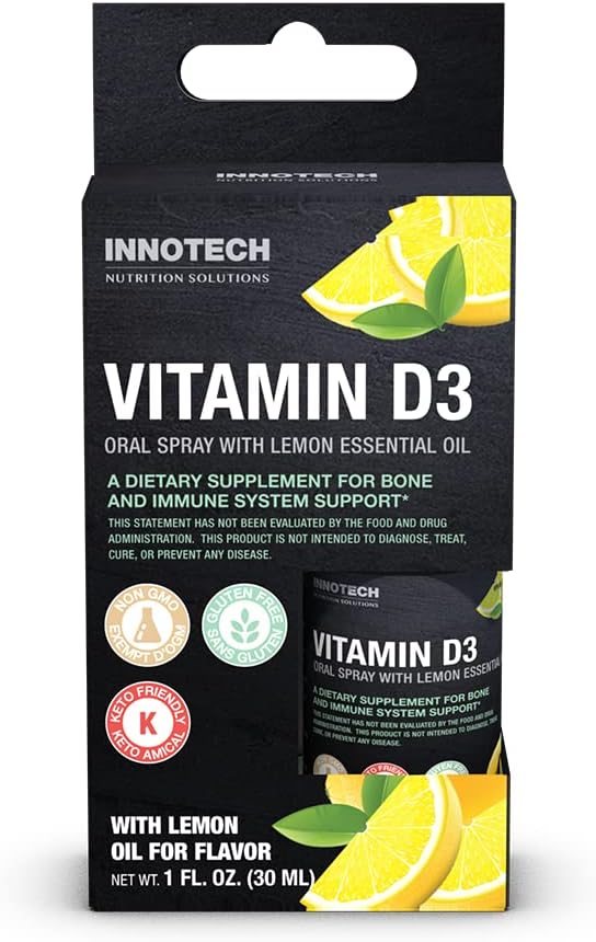 Nuklir INNOTECH: Vitamin D3 Oral Spray, Lemon Flavour - 30 ml