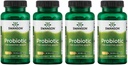 Swanson Probiotic for Digetical Health GI Tract Ammune Support Traveler 20 Milyar CFU with Prebiotic FOS 60 Veggie Capsules (4 Pack)