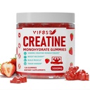 Creatine Monohydrate Gummies 5 g for Men & Women, 120 Sugar Free Gummies with 200 Mg Magnesium Glycinate, 200 Mg L- Thretonate for Muscle Dupport, Energy Boost