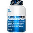 Herbal Relief Turmeric Curcumin dengan Bioperin - EVL 1500mg 95% Curcuminoid Turmeric Curcumin dengan Black Pepper untuk Digetical Immunity Liver dan Dukungan Gabungan - Non GMO Vegan Suplemen