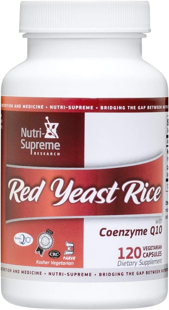 Red Yeast Rice 600 mg dengan Coenzim Q-10 - 120 Vegicaps