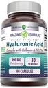 Menakjubkan Formula Hyaluronic Acid Super Complex dengan MSM, Collagen Type I & III, dan Vitamin C 14; 990 Mg 14; 90 Capsules Supplemen 12.4; Non-GMO 124; Gluten Free Slumpy 124; Dibuat di AS