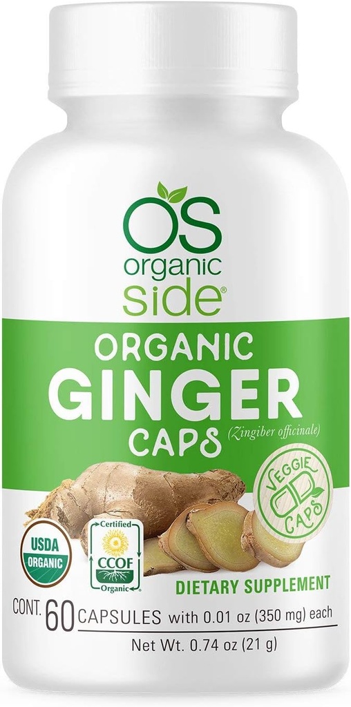 124; Katup Ginger Organik 124; Dukungan Kesehatan Digetical 124; USDA Disertifikasi Organik, Non-GMO, Vegan 124; 60 EAz- ke-Swallow Capsules untuk Alam Wellness
