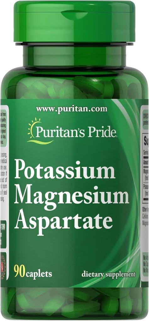 Puritan 's Pride Potasium Magnesium Aspartate- 90 Caplets