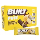Bar Built, Puff Protein Bars, Banana Cream Pie Puff, 17g Protein Snacks, OnTheGo Bars, Only 140 Calories, 6g Sugar, Collagen, Gluten Free, 12 Count