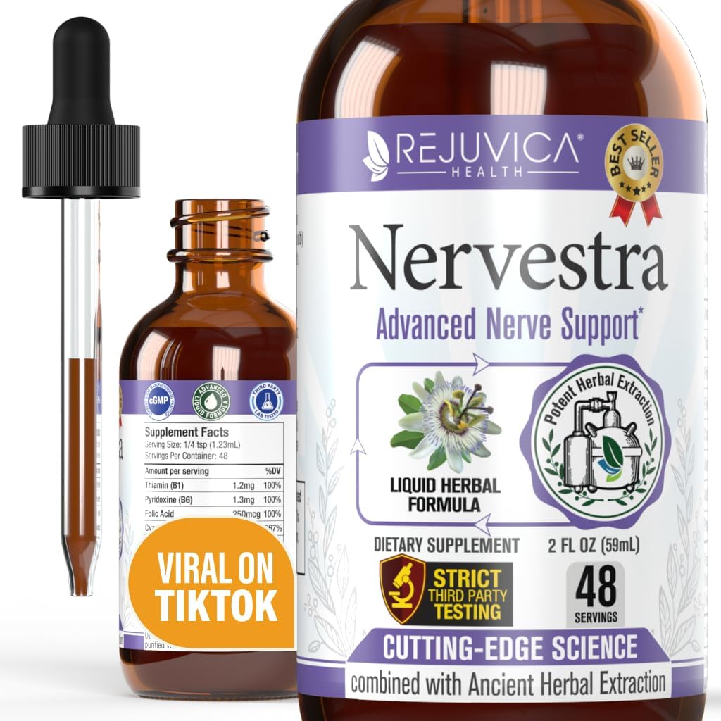 Nervestra - Kesehatan Nerve, dengan Alpha Lipoic Acid, ke Bolster Nerve Health and Dukung Healthy Nerve Fungsi - Alpha Lipoic Acid, Vitamin B6, White Willow Bark Turmeric Passionflower & More!
