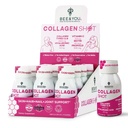 Bee and You Collagen Liquid Shot Drink with Vitamin C, Propolis Extract, Hyaluronic Acid, Biotin, Promotes Skin, Hair, Nail and Joint Health, 1.69. Oz x 12 Pack