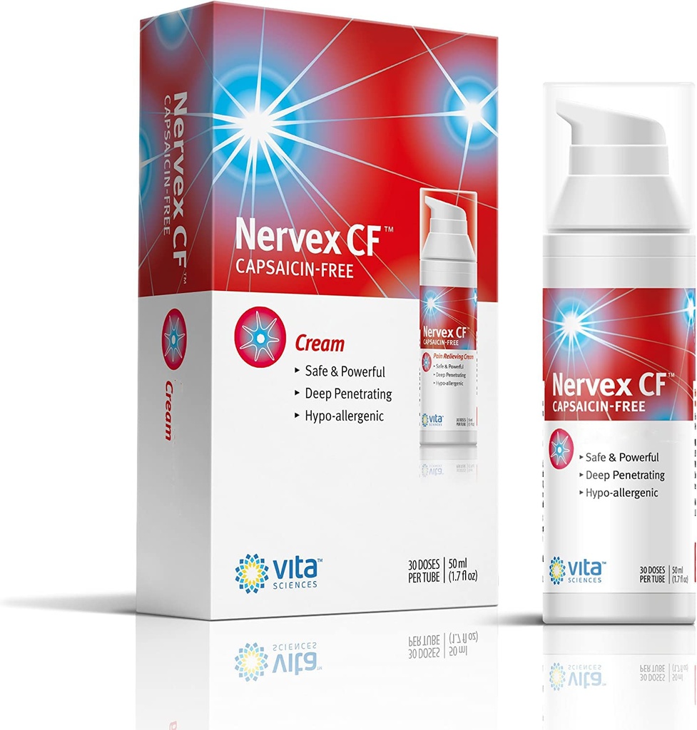 Vita Sciences Neuropathy Relief for Hands and Feet - Powerful Cream Formula for Burning, Ringling, and Nembness - with Arnica, B12, B5, B6, E, MlM, Aloe, and Coconut Oil Base - Capsaicin-Free