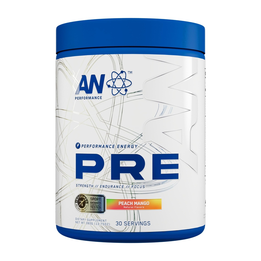 Sebuah Performance Preformance Powder Suplemen untuk Pria & Women 124; Minuman Energi Mix dengan 300 mg Caffeine + Beta Alanine + Citrulline 124; Third-Party Tested 124; Peach Mango 124; 30