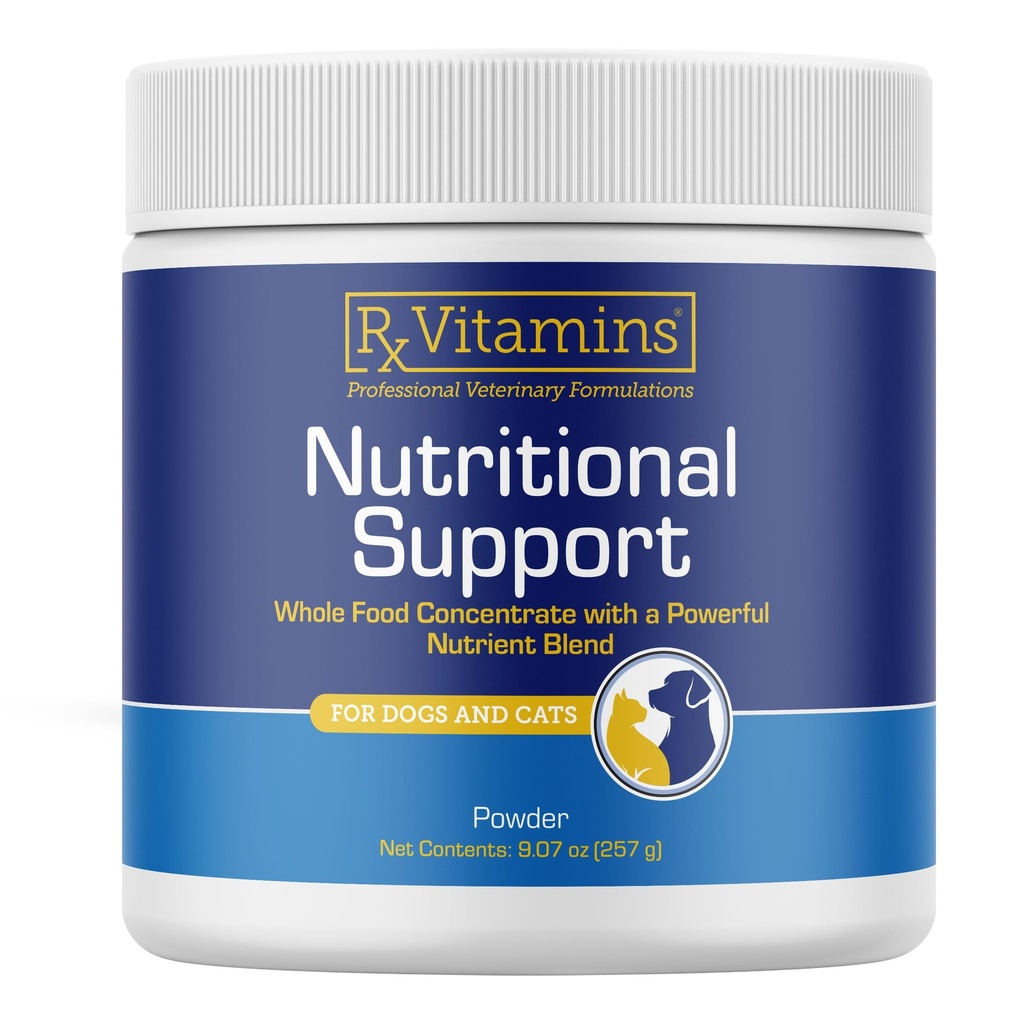 Rx Vitamin Nutration Support - A Combination of Espiness Vitamin, Mineral, & Other Benefy Compound for Dogs and Cats - 9.07oz