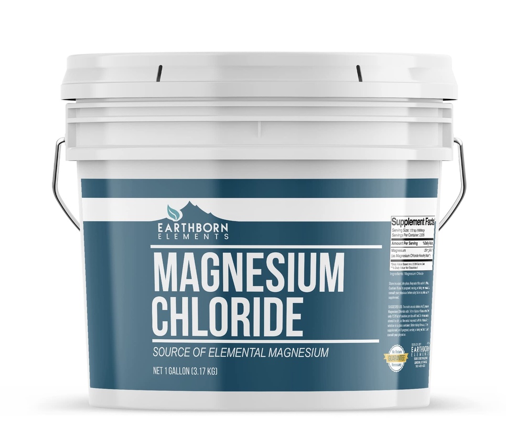 Elemen Magnesium Chloride (1 Gallon), Tambahan Dieter, Sumber Besar Elemental Magnesium