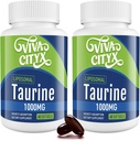 Taurine 1000mg - Lipomal Taurine Amino Acid Applement for Heart, Liver, and Brain, Longevity, Exercise - High Absorpsi, Vegan & Gluten Free (60 Softgels - 2 Pack)
