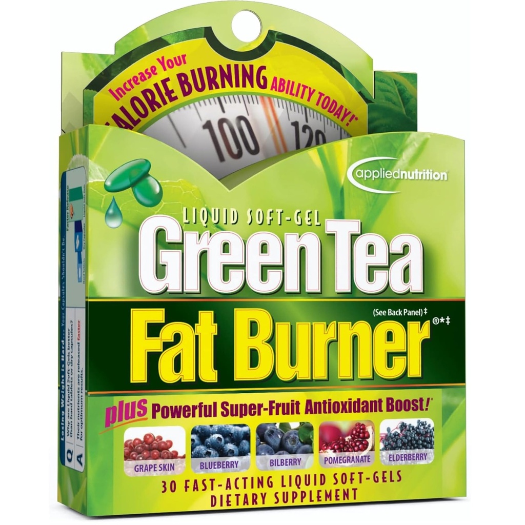Applied Nutrition Green Tea Fat Burner - 30 Liquid Soft- Gels