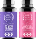 Happy Healthy Hippie Provinsi Vaginal untuk Perempuan & Go with The Flow Menopause Support