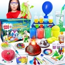 UNGLINGA 100 + Science Lab Experiments for Kids, S.T.E.M Project Activency Editity Birthday Joys Gifts for Boys Girls, Chemistry Set, Gems Dig, Volcano, Glowing Worms
