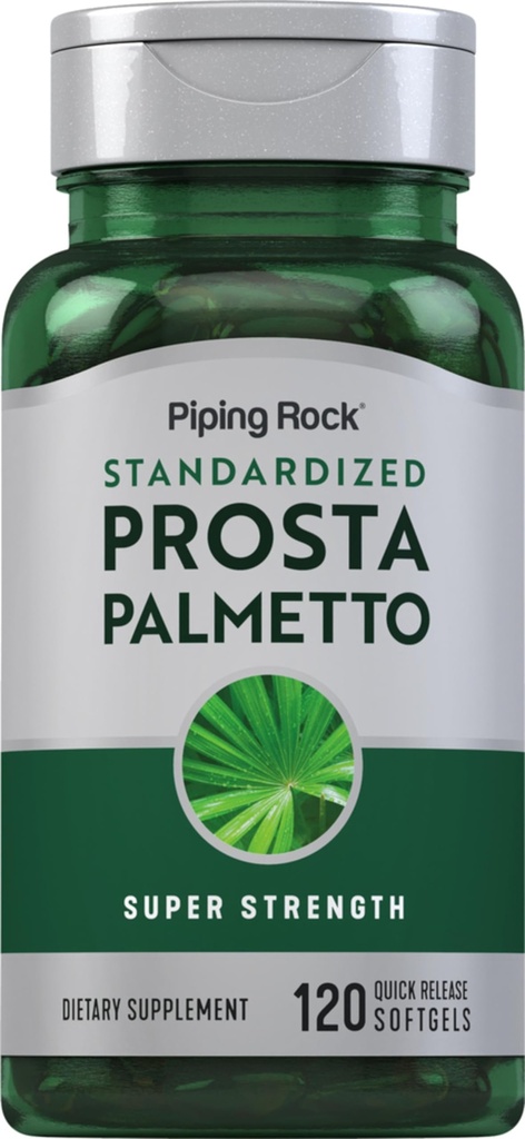 Piping Rock Saw Palmetto for Men and Women 144; 120 Softgeels 124; Kompleks with Labu Eed Oil & Pygeum Extract 126; Extra Power Prostate Supplemen 124; Non-GMO, Gluten- Free
