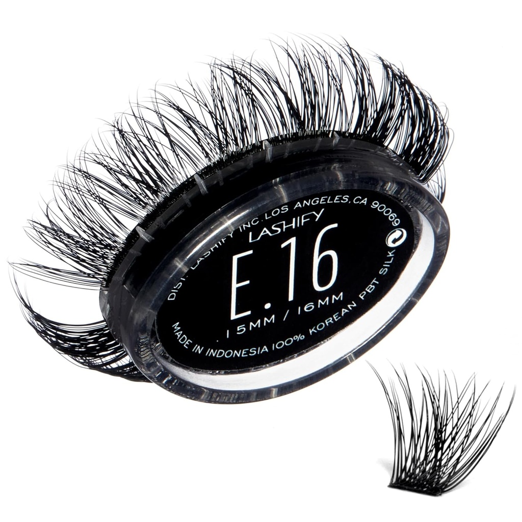 Lashify Extreme 16mm Gossamer DIY Eyelash Extensions Refill, Black, Easy False Lashes To Add Elemendous Volume