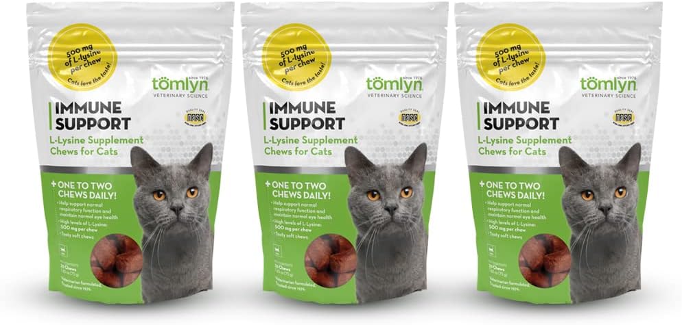 Tomyln Immune Dukung L- Lysine Nuttrasion Suplemen 2.65oz masing-masing (3 Pack)