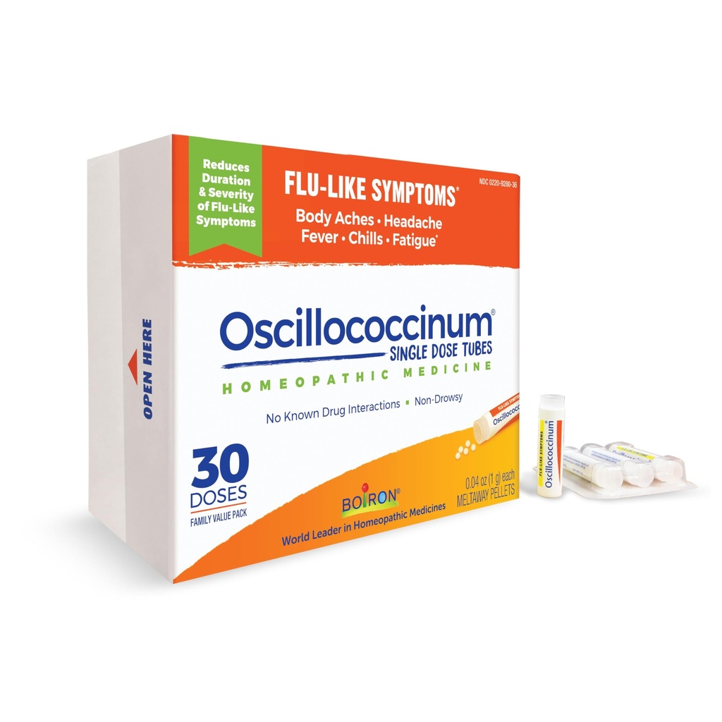 Boiron Oscillococcinum for Relief from FluLike Symptoms of Body Aches, Headache, Fever, Chills, and Fatigue - 30 Doses