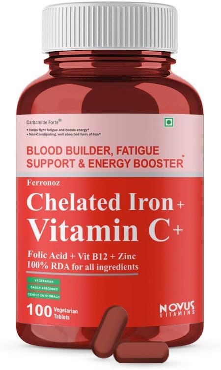 If ra Carbamide Forte Chantated Iron with Vitamin C, B12, Folic Acid & Zn - 100 tablet