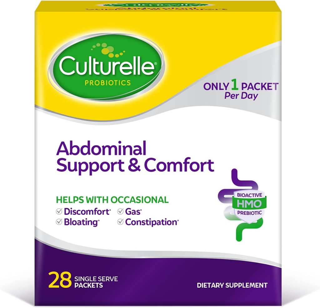 Cultuelle Abdomial Dukung & Comfort, Pendekatan Harian Proyerge Gut Health *, Membantu dengan Insiden Abdominal Occasional, Bloating, and Gas - 28 Count (Paket 1)