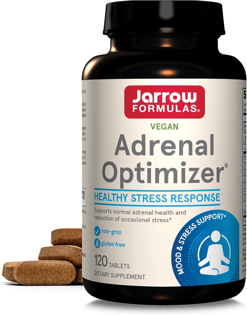 Jarrow Formulas Adrenal Optimizer - 120 Tablet - Mendukung Kesehatan Adrenal, Reduksi Renewal & Stress