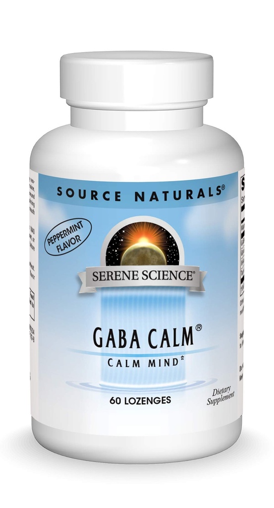 Source Serene Science, GABA Calm Quickly Dissolving Peppermint Flavor * - 60 Lozenges