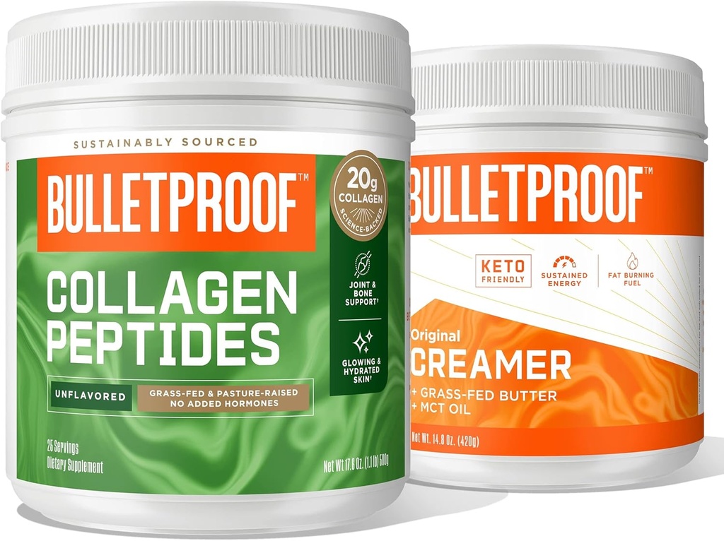 Powder Collagen Peptides Bulletproof, 18g Protein, 17,6 Oz Az Minyak