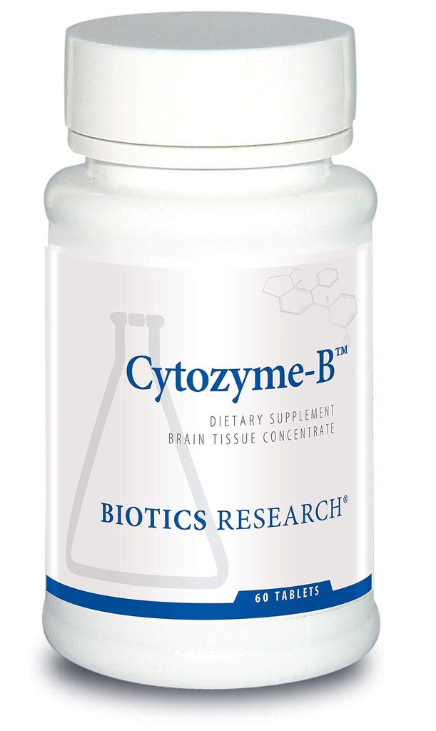 Riset Biotika Cytozyme B Supports Brain Health. Raw Lamb Brain, Improve Memory, Supports Mental Clarity and Acuity, PowerAntioxidant Activity, SOD, Catalase, 60 tablet