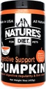 Nature 's Diet Pet Dry Pumpkin Powder Dupder Dup Natural Fiber for Firm Stool, Regularitas (16 oz = 53 Servis)