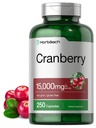 Horbäach Cranberry Pil + Vitamin C 124; 15.000.000 mg 124; 250 Capsules 14; Non-GMO dan Gluten Free Extract dari Konsentrat