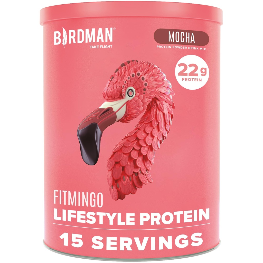 BRIDMAN Fitmingo Vegan Powder dengan Inositol, Collagen Boosters, Hyaluronic Acid dan Vitamin 124; Low Carb, Dairy Free, Low Calorie 124; 23g Plant Based Blueberry Protein Poader dengan Myo- Inositol