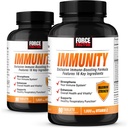 ForCE FacTOR Imunity, Imune Dukung Booster dengan Elderberry dan 1000mg Vitamin C, Plus Vitamin D, Zinc, Progories, Antioksidants, dan Echinacea for Immune Health Defense, 90 Count (Paket 2)