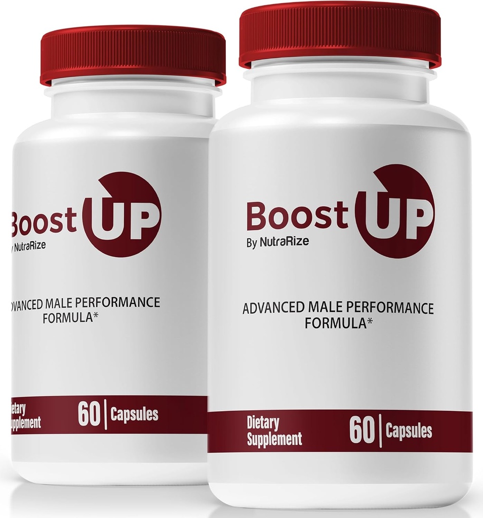 NutraRize (Paket 2 Boost Up Capsules for Men, Semua Pill Natural Boost Up, Nutres Up Daily untuk Mendukung Kesehatan Pria dan Wellness, Premium, Boost Ups Review (120 Capsules)