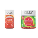 OLLY Ultra Kekuatan Softgels, Mendukung Kesehatan Rambut, Biotin, Kertin & Metabolisme Cincin Gummy, Apple Cider Vinegar, Vitamin B12, Chromium