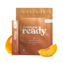 Imune Ready ™ Electrolytes Powder Pawder - Imunity Boost Drink Mix with Vitamin C, Zinc Picolinate, Inulin Powder & Beta Glucan - Sugar- Free Peach-Mango, 15 Servings