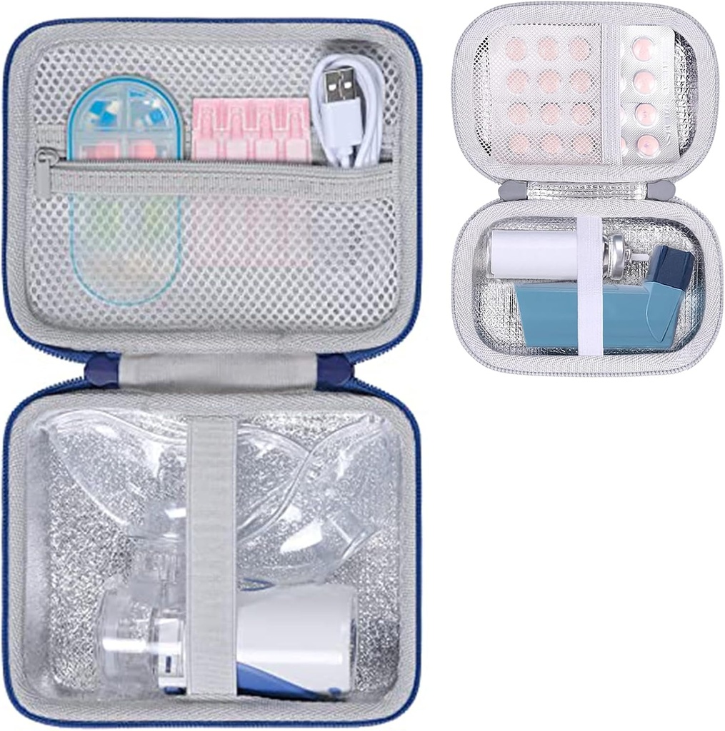 Alenllosi Hard Case for Asthma Inhaler and Portabel Nebulizer