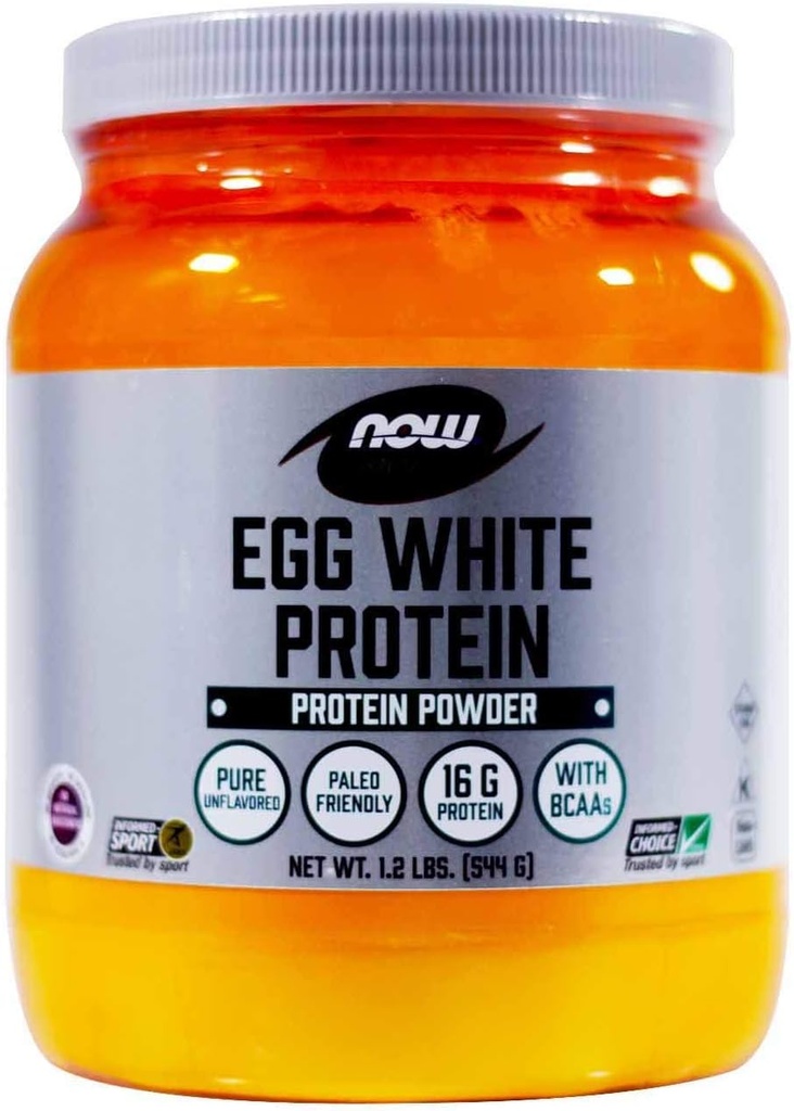 NOW Foods Eggwhite Protein, 2 Pack of 1,2 lbs2