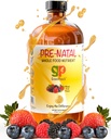 Cairan organik Prenatal Vitamin untuk Perempuan - Prenatal Besi & Folate, Pra Natal Multivitamin untuk Perempuan, Prenatal Multivitamin, Vegan Prenatals Halal Kosher Frid Prenatal Vitamin, 32 Serving