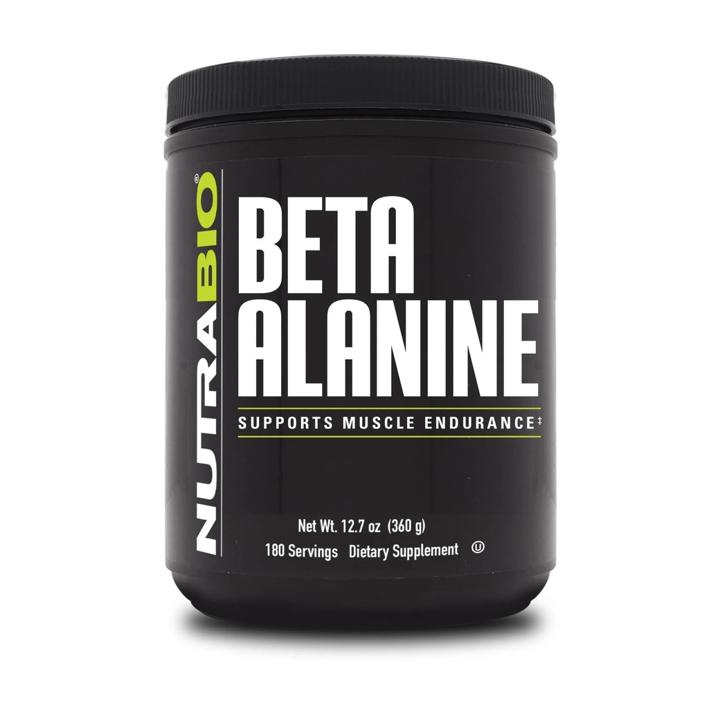 NuttraBio Beta Alanine Pre-Workout Tambahan - Beta Alanine Powder - 360g Powder